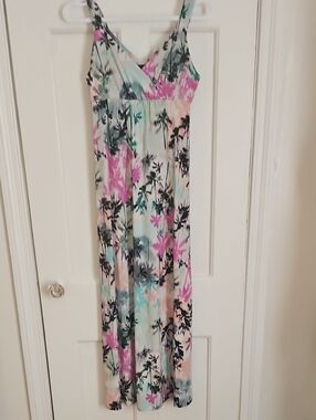 Metaphor Pastel Floral Slip Dress in Pink, Mint, Black